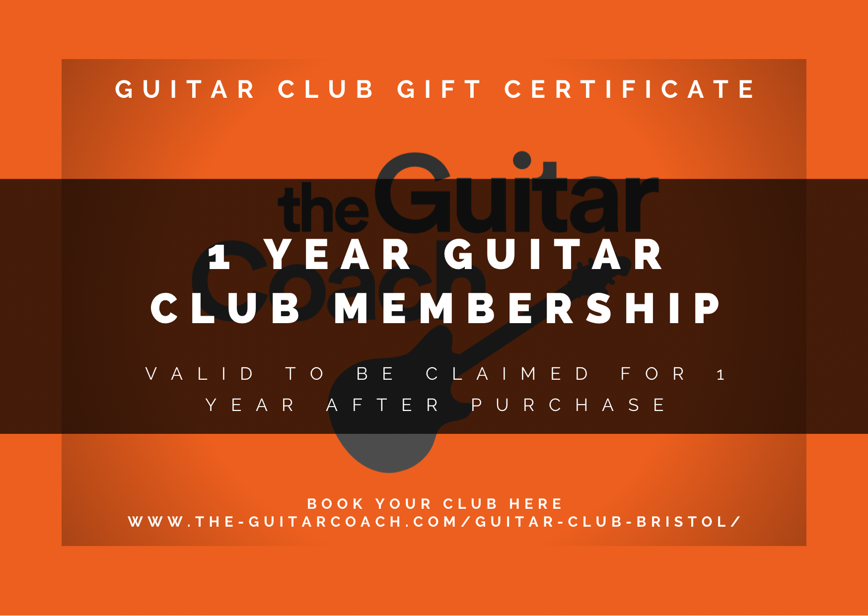 1 Year Guitar Club Membership