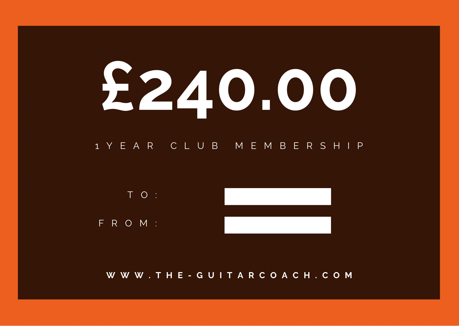 1 Year Guitar Club Membership